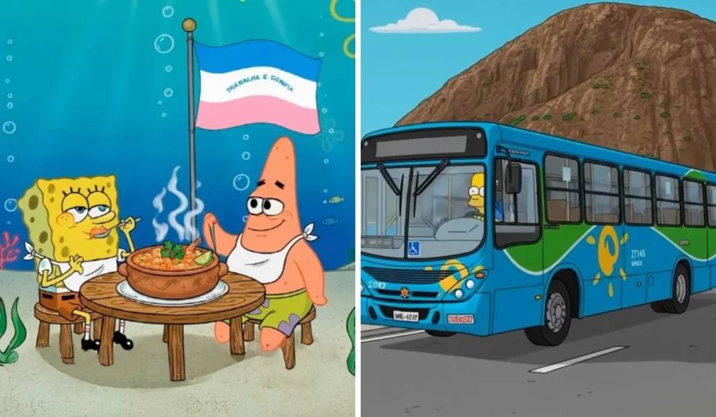 Turismo no Espírito Santo Inspirado em Bob Esponja e Simpsons