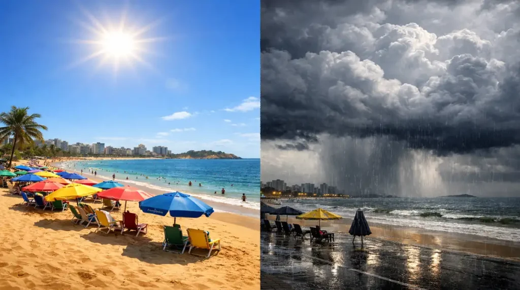 Clima Instável no Espírito Santo: Protetor Solar e Guarda-Chuva São Indispensáveis em Janeiro de 202