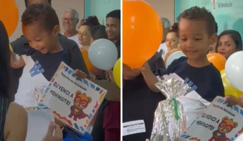 Celebração Emocionante Marca Recuperação de Menino Vencedor da Meningite