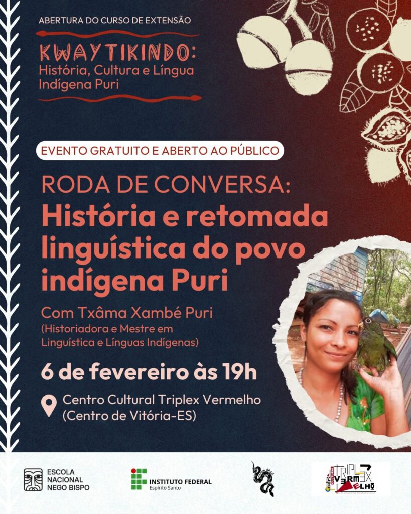 Evento Destaca História e Cultura da Língua Indígena Puri em Vitória