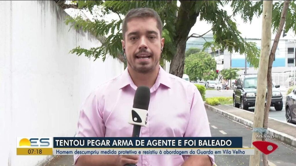 Homem Ameaça Ex-Companheira e é Baleado Durante Ação da Guarda em Vila Velha