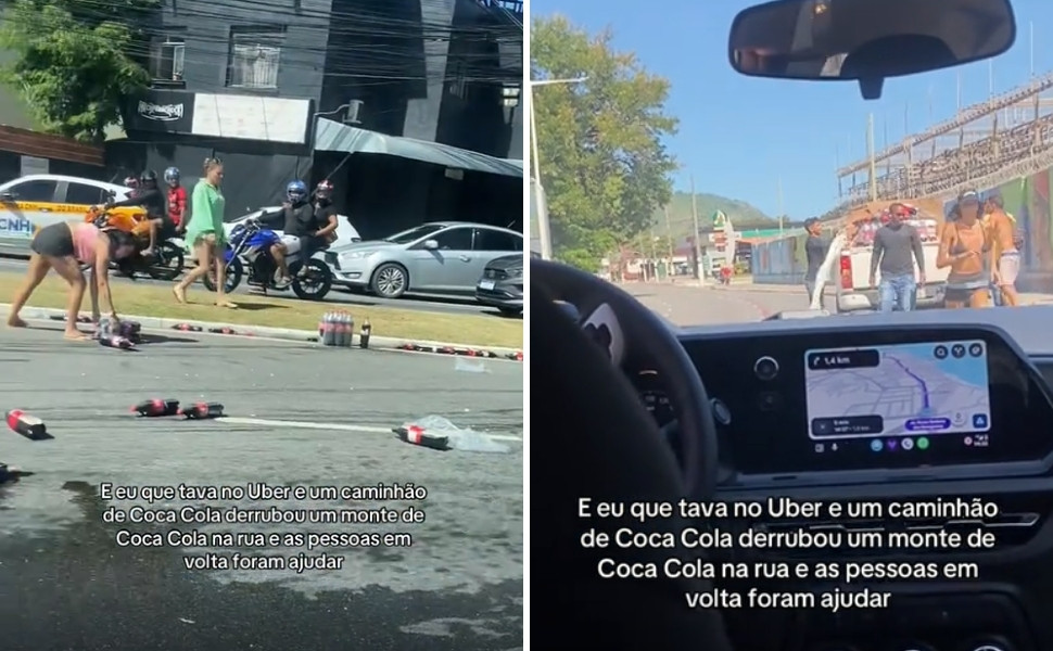 Solidariedade em Ação: Carga de Refrigerantes Tomba no ES e Viraliza na Internet Solidariedade em Ação: Carga de Refrigerantes Tomba no ES e Viraliza na Internet