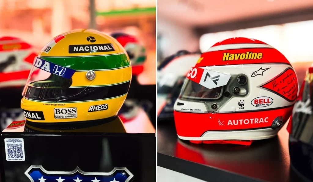 Exposição Imperdível: Capacetes de Ayrton Senna e Outros Ícones do Automobilismo no ES