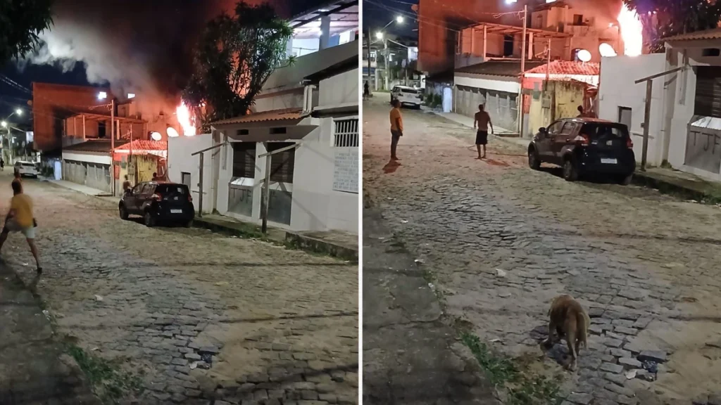 Incêndio Devasta Residência em Vila Velha; Assista ao Vídeo