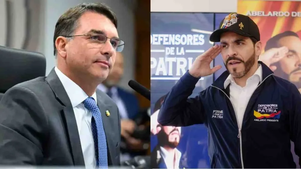Flávio Bolsonaro celebra vitória de Abelardo De La Espriella na Colômbia Flávio Bolsonaro celebra vitória de Abelardo De La Espriella na Colômbia