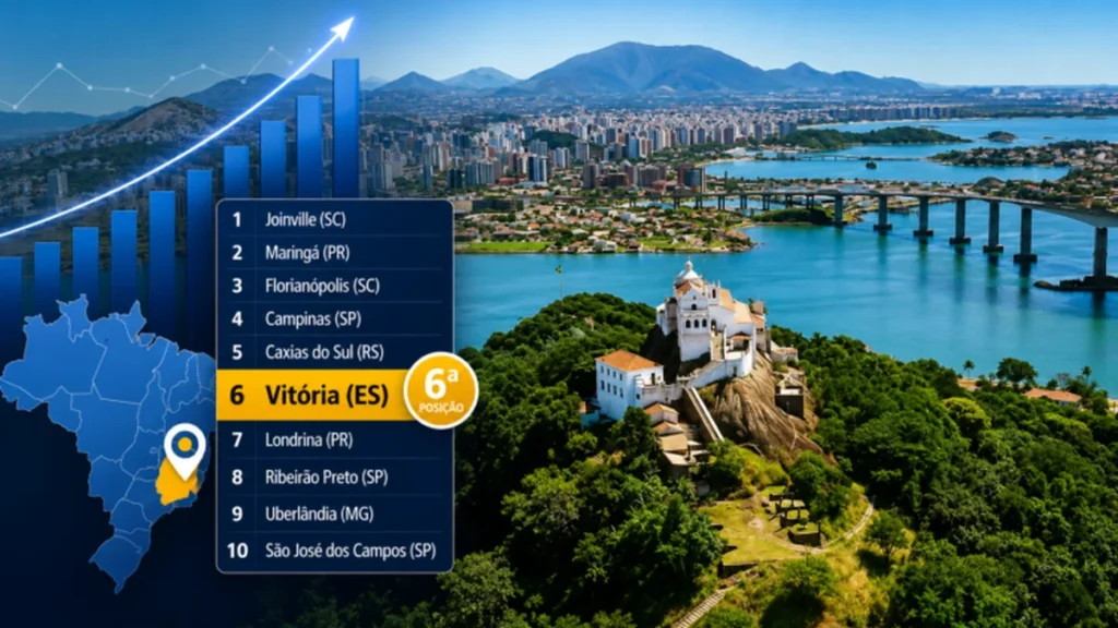 Vitória é destaque como 6ª cidade mais promissora para carreira e emprego em 2026